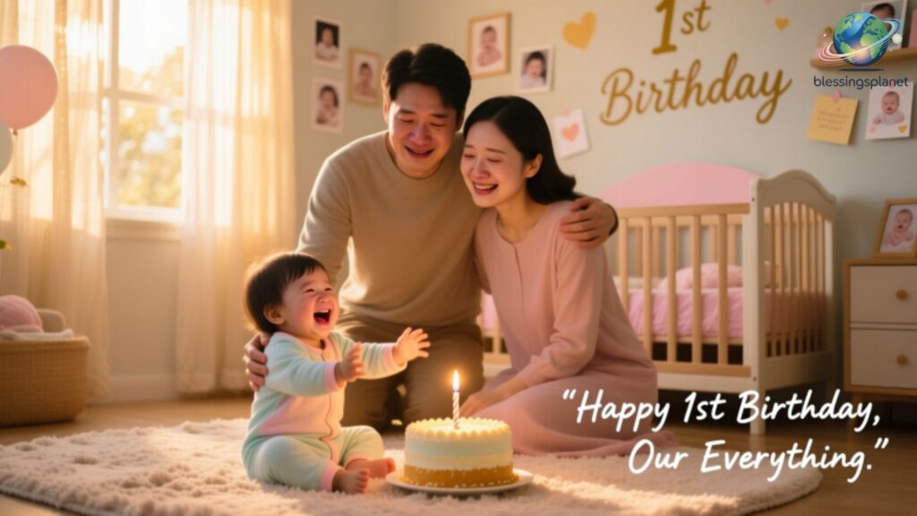 Emotional First Birthday Wishes from Parents 