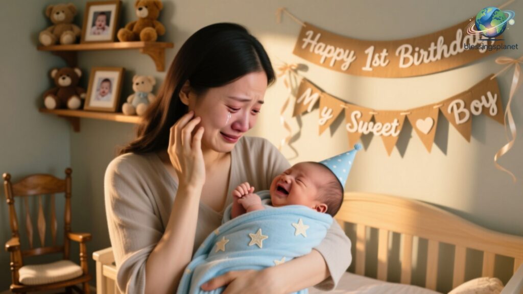 Heartfelt First Birthday Wishes for Baby Boy from Mother 