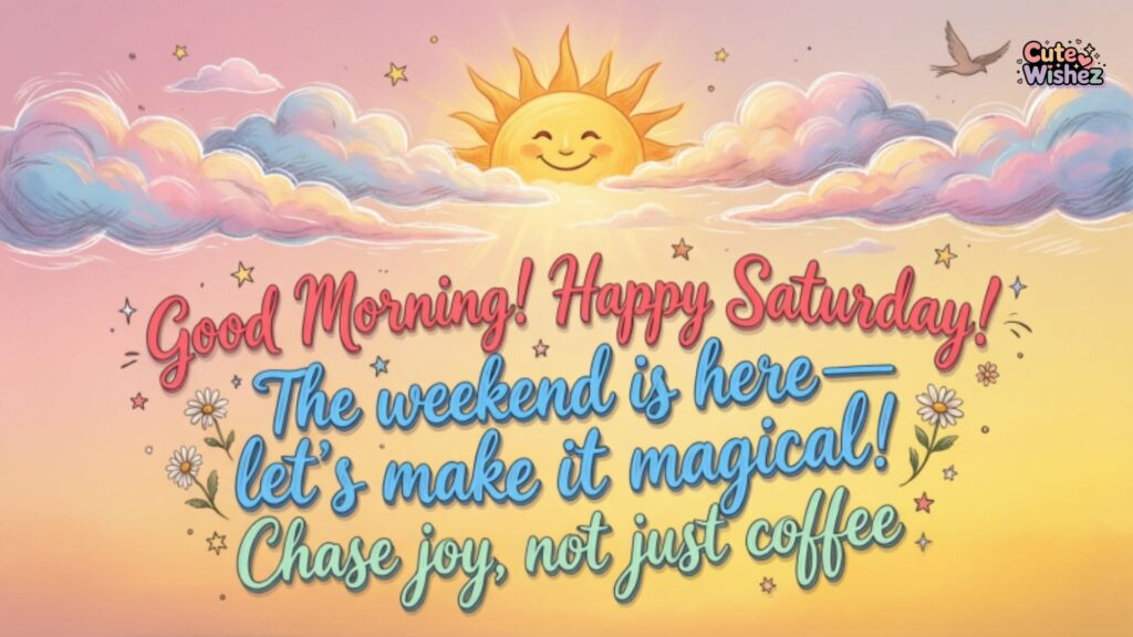 Good Morning Happy Saturday Quotes