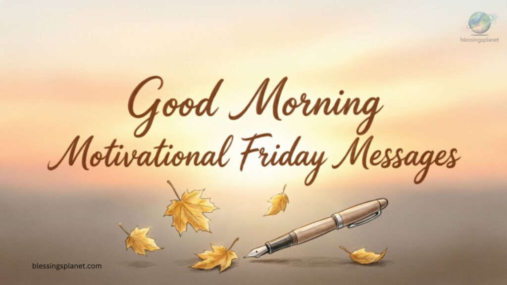 Good Morning and Motivational Friday Messages