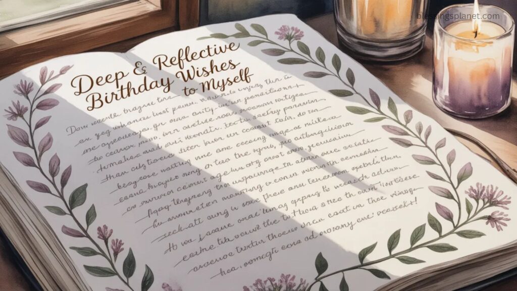 Deep & Reflective Birthday Wishes to Myself  