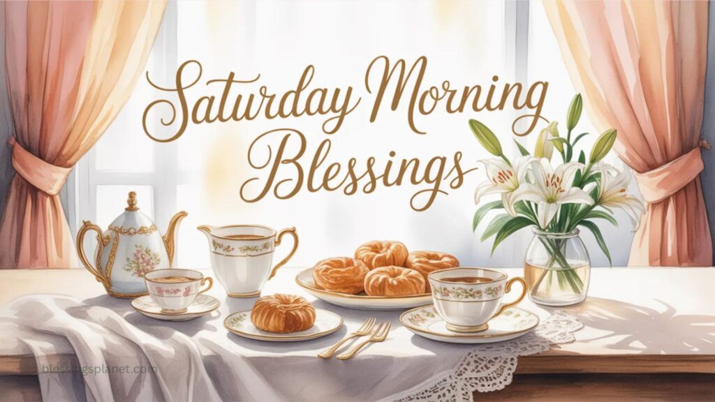 Elegant Saturday Morning Blessings 