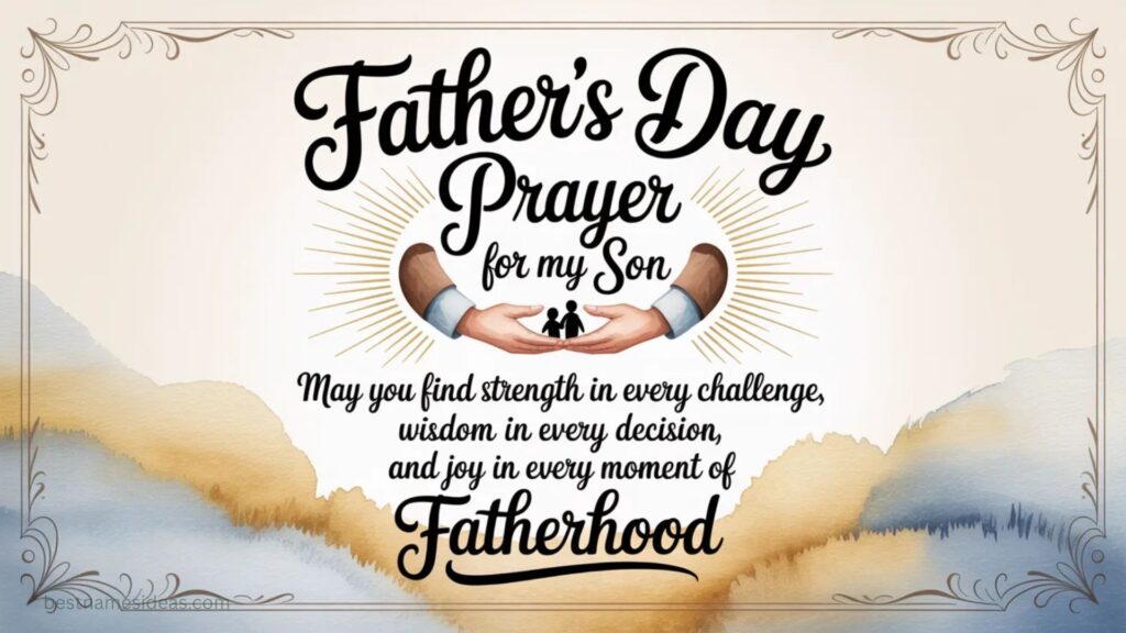 Father's Day Prayer for My Son