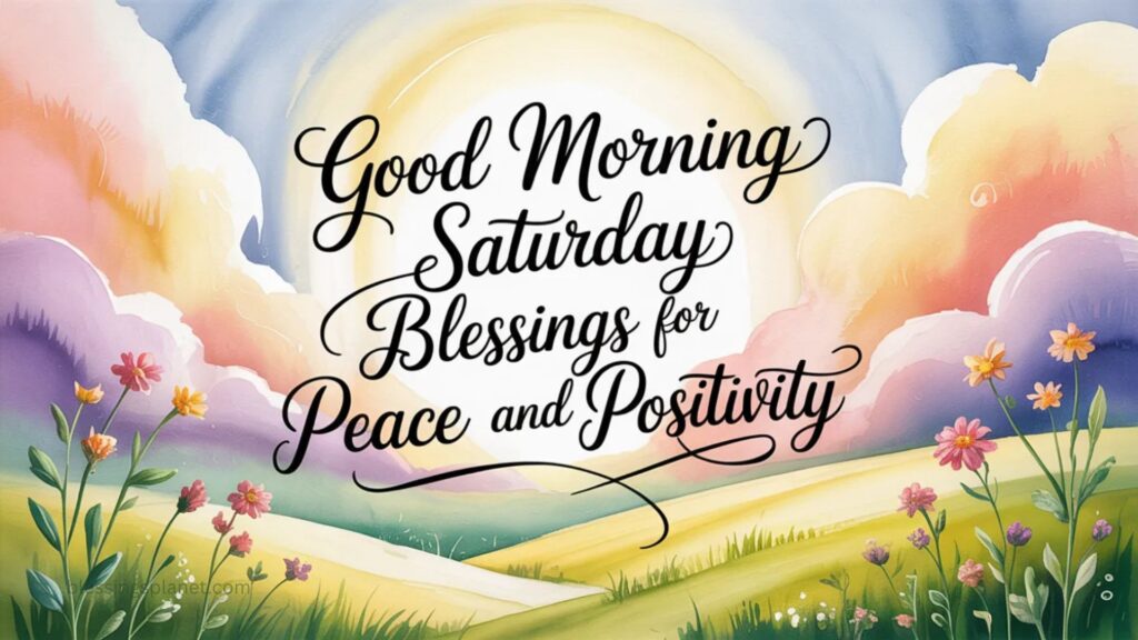 Good Morning Saturday Blessings for Peace and Positivity  