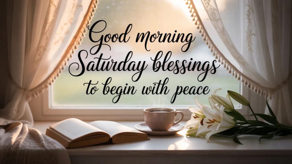 Good Morning Saturday Blessings to Begin with Peace  