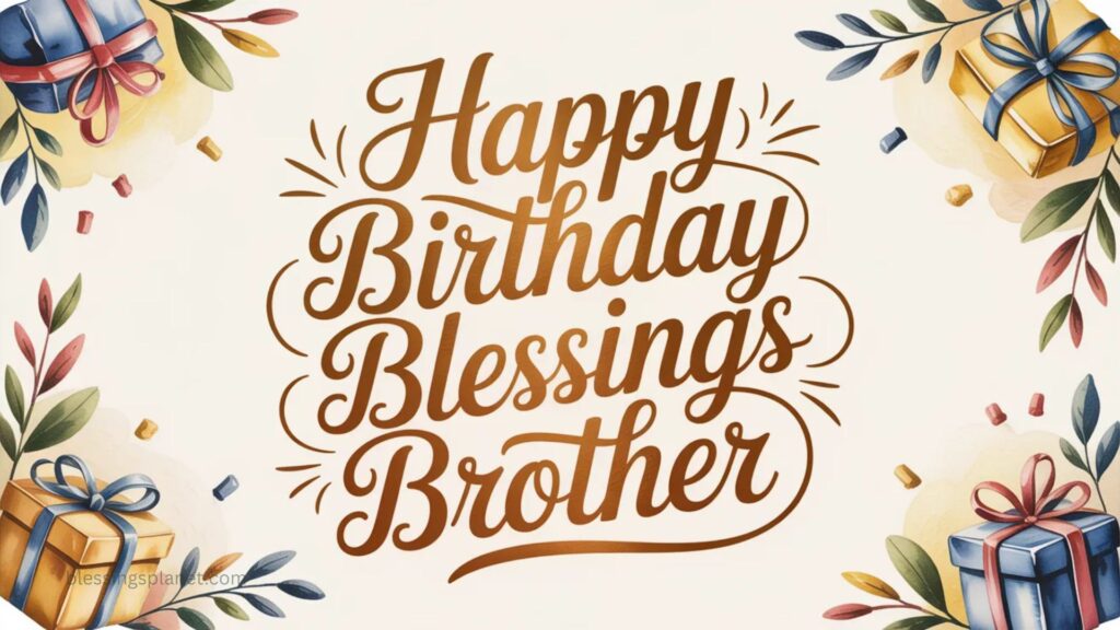 Happy Birthday Blessings Brother