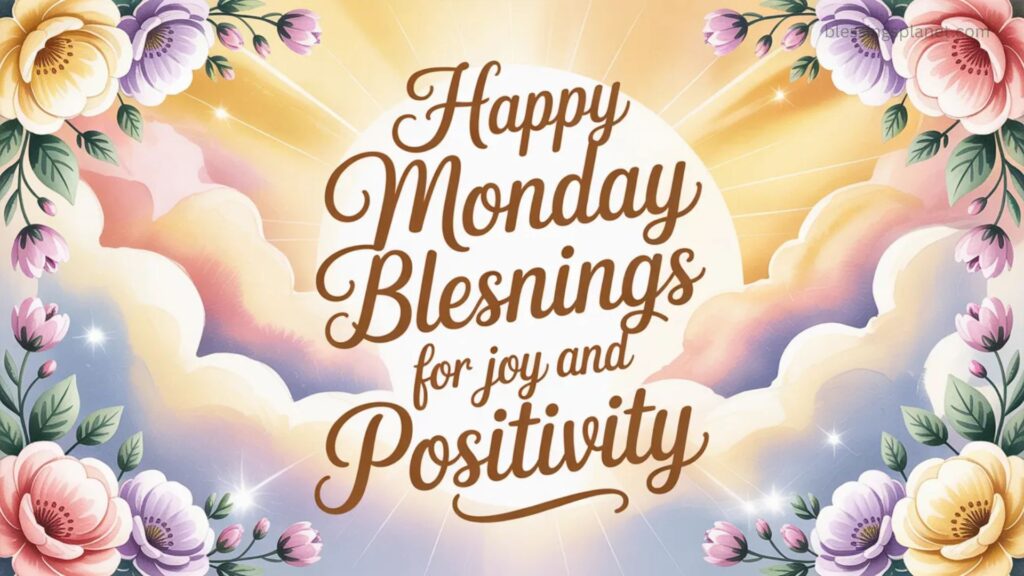 Happy Monday Morning Blessings for Joy and Positivity  