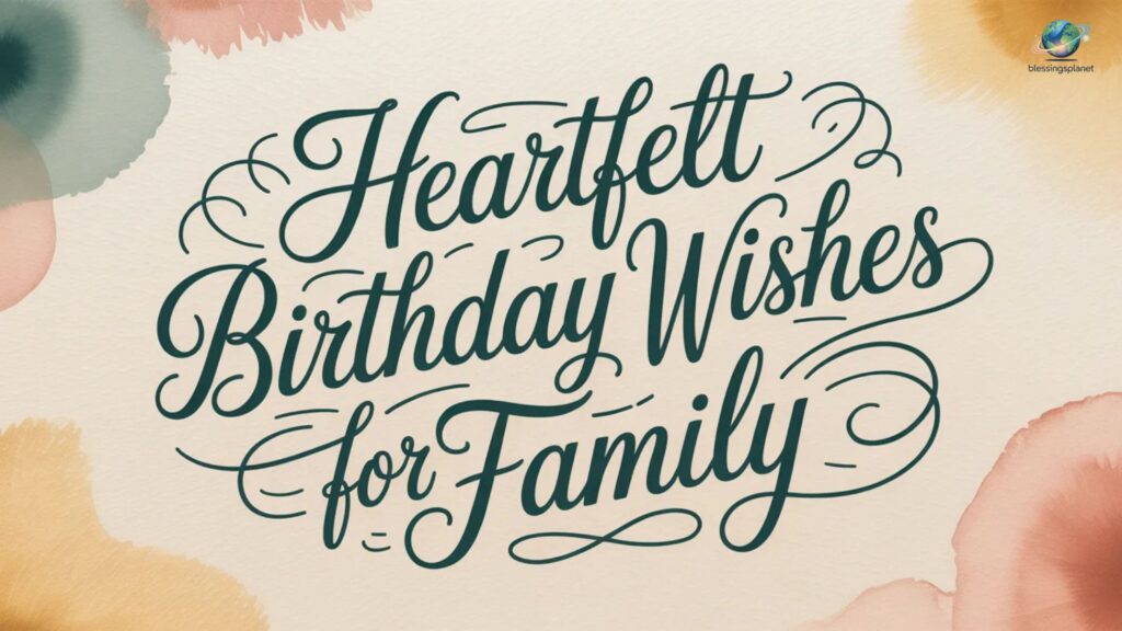 Heartfelt Birthday Wishes for Family