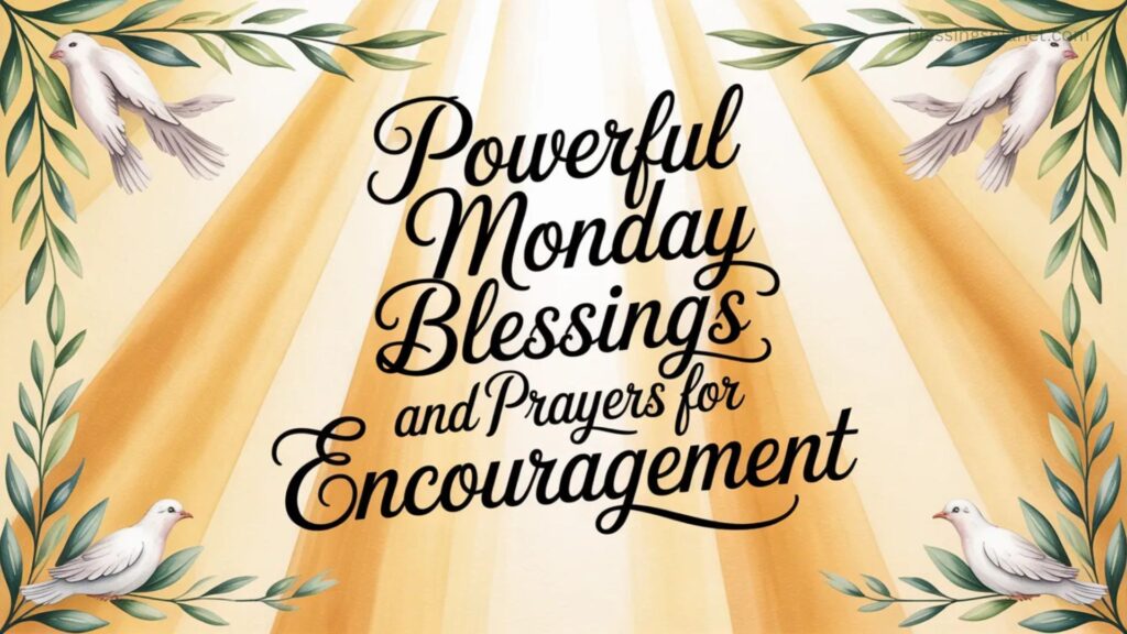 Powerful Monday Blessings and Prayers for Encouragement  