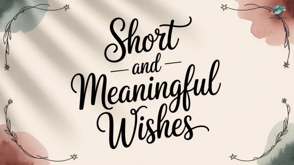 Short and Meaningful Wishes
