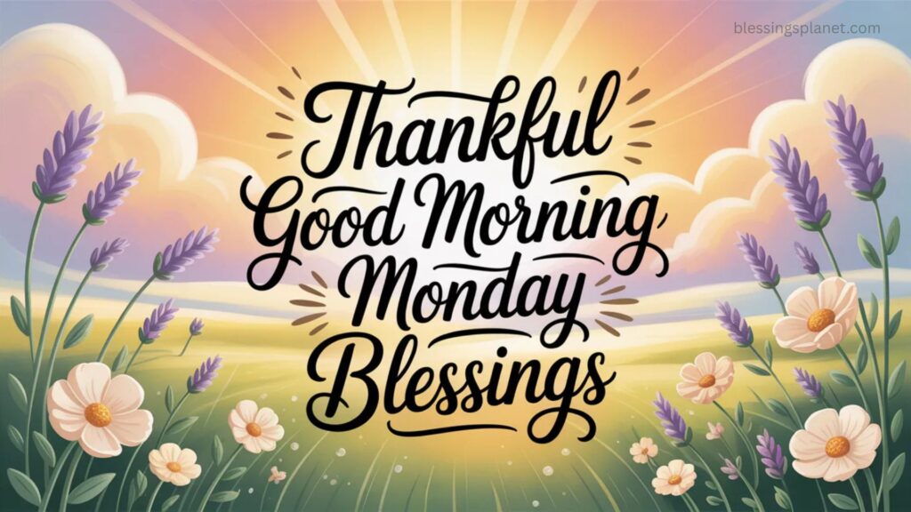 Thankful Good Morning Monday Blessings  
