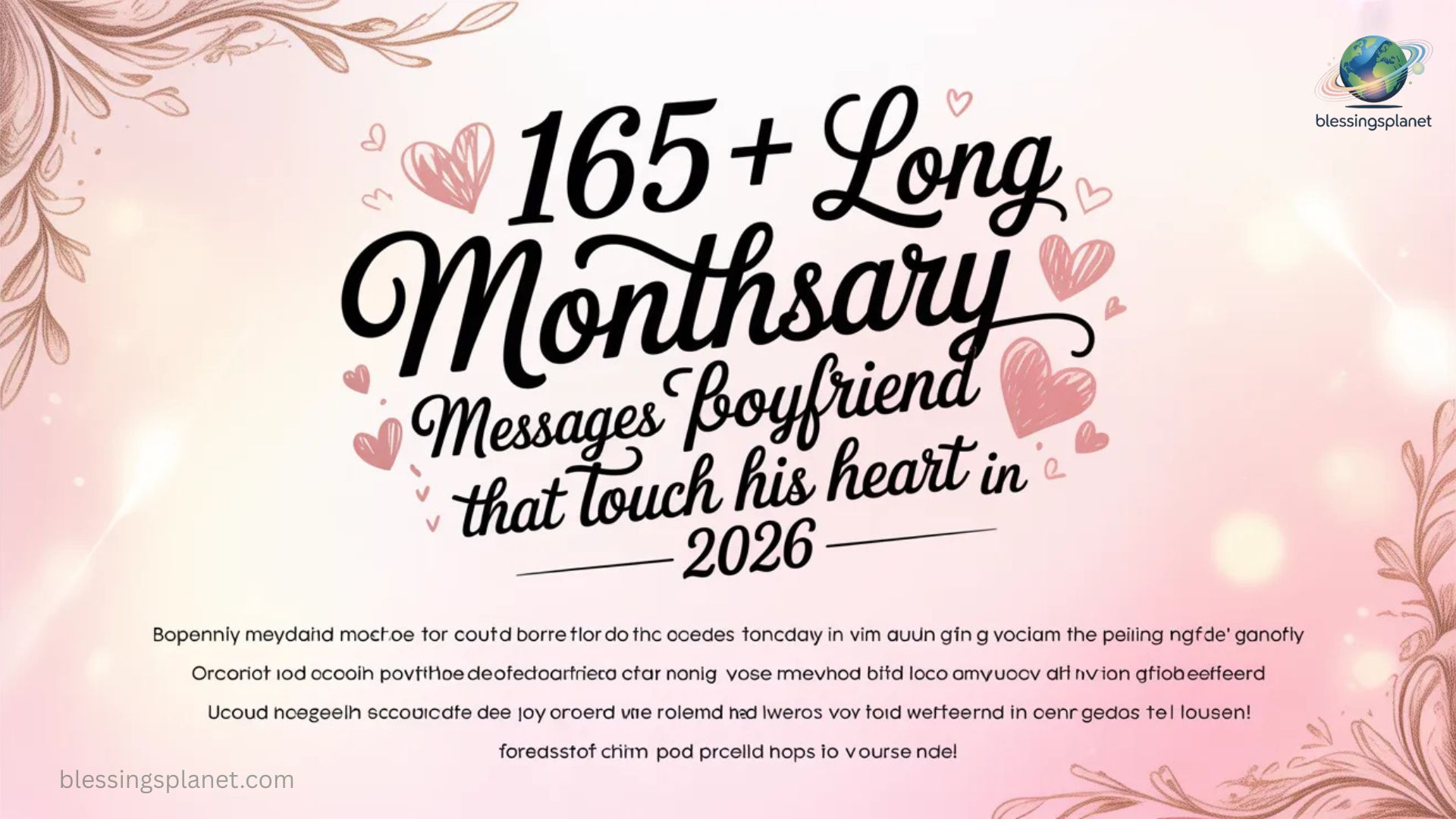 165+ Long Monthsary Messages for Boyfriend That Touch His Heart In 2026