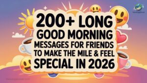 200+ Long Good Morning Messages for Friends to Make Them Smile & Feel Special In 2026