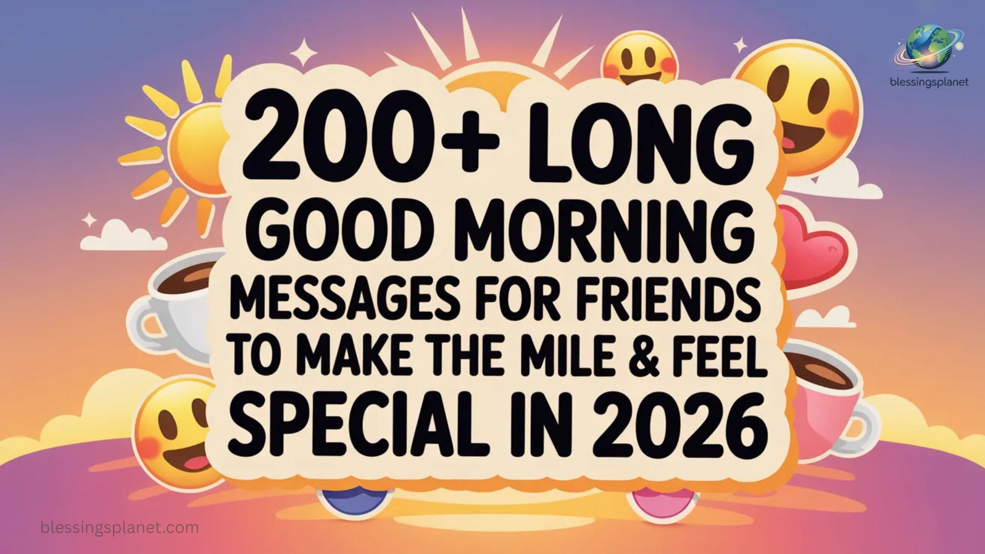 200+ Long Good Morning Messages for Friends to Make Them Smile & Feel Special In 2026