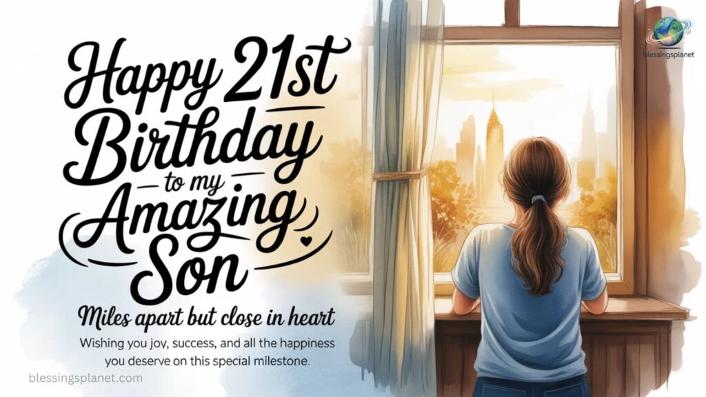 21st Birthday Messages for Son Living Away from Mother