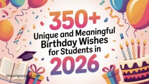350+ Unique and Meaningful Birthday Wishes for Students In 2026