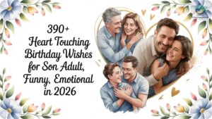 390+ Heart Touching Birthday Wishes for Son Adult, Funny, Emotional In 2026