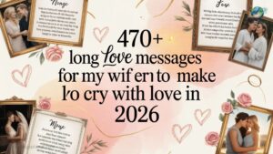 470+ Long Love Messages for My Wife to Make Her Cry With Love In 2026