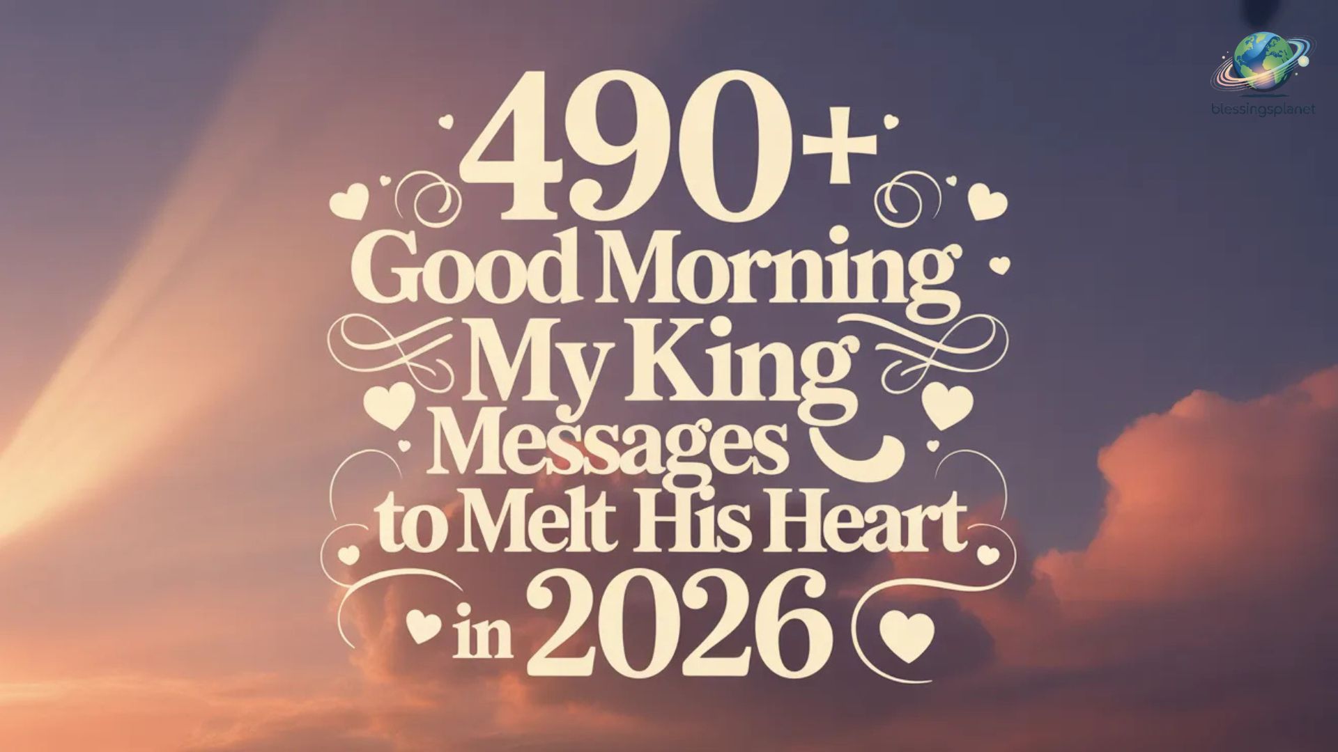 490+ Good Morning My King Messages to Melt His Heart In 2026