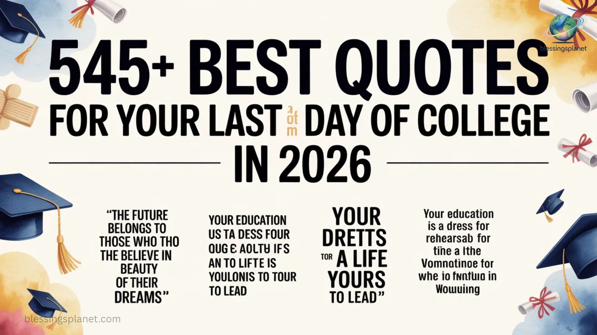 545+ Best Quotes for Your Last Day of College In 2026