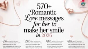 570+ Romantic Love Messages for Her to Make Her Smile In 2026 