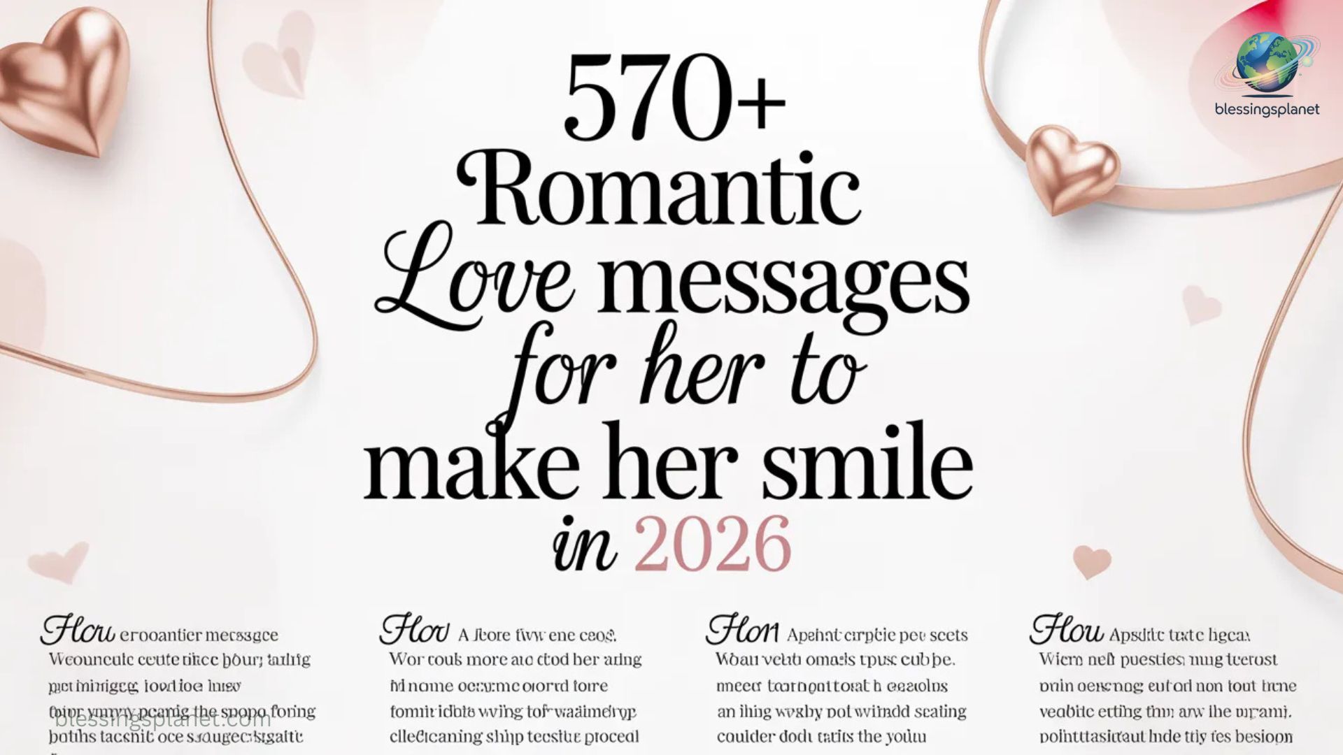 570+ Romantic Love Messages for Her to Make Her Smile In 2026 