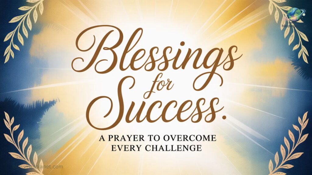 Blessings for Success A Prayer to Overcome Every Challenge