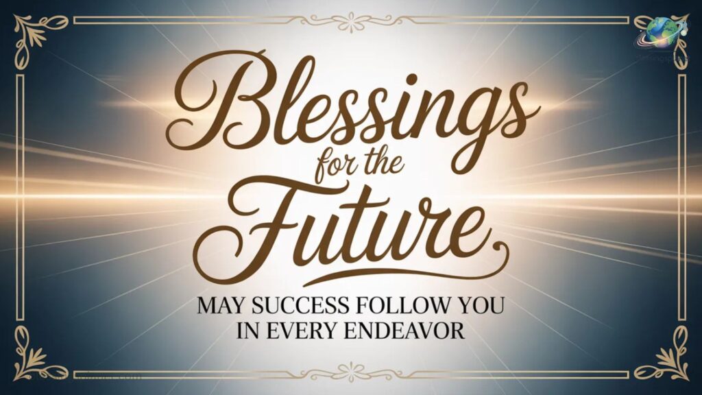 Blessings for the Future May Success Follow You in Every Endeavor