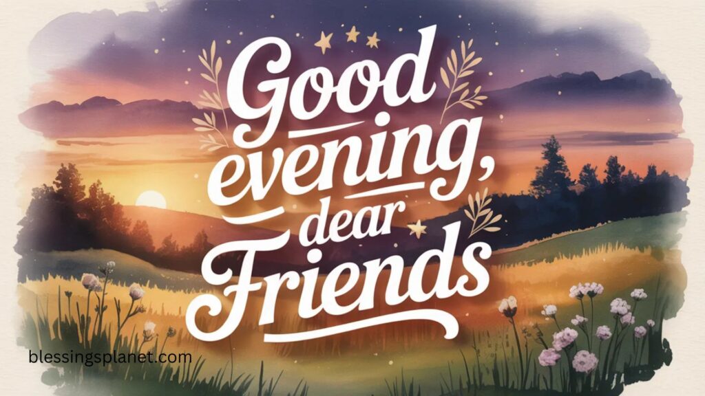 Calm and Peaceful Good Evening Messages
