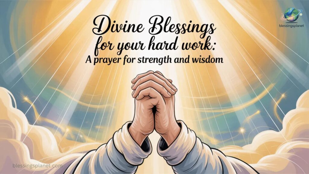 Divine Blessings for Your Hard Work A Prayer for Strength and Wisdom 