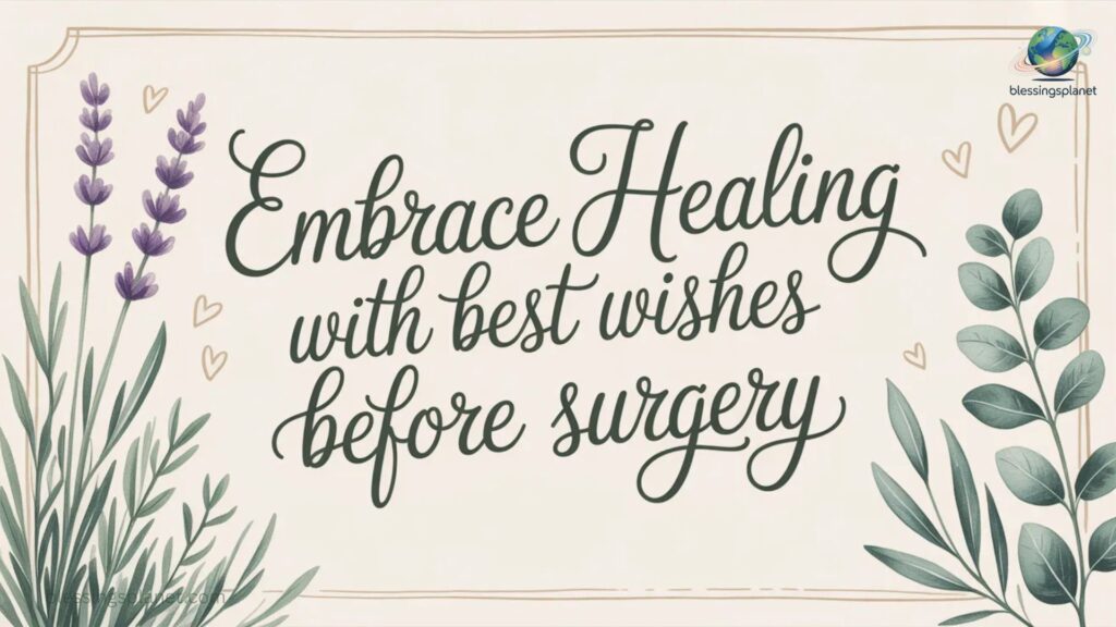 Embrace Healing With Best Wishes Before Surgery