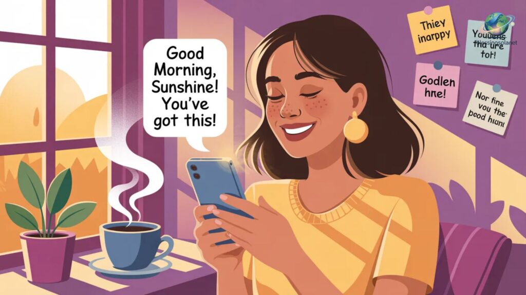 Encouraging Good Mornings to Boost Him