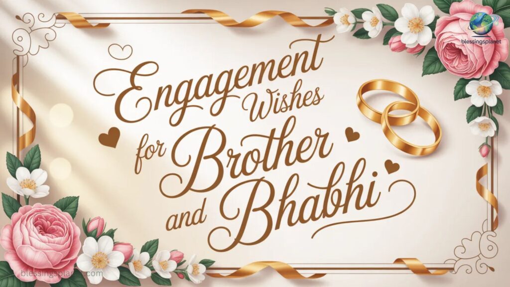 Engagement Wishes for Brother and Bhabhi