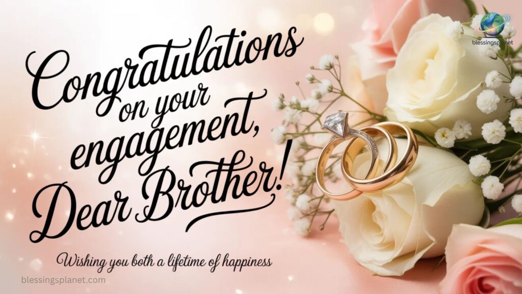 Engagement Wishes for Younger Brother
