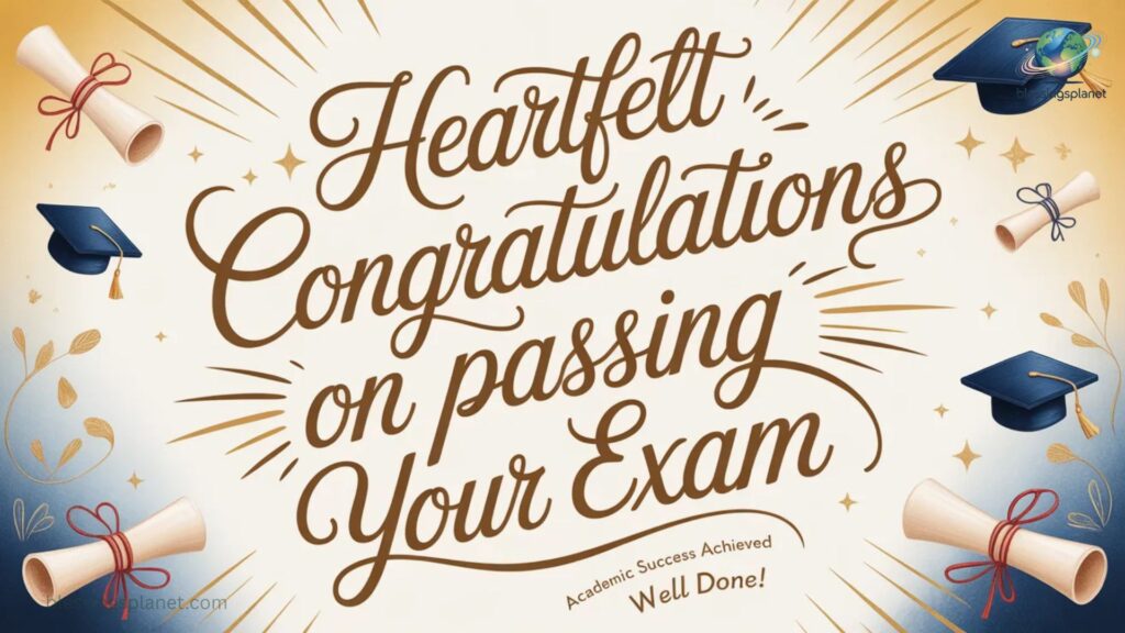 Heartfelt Congratulations on Passing Your Exam Messages to Celebrate Academic Success 