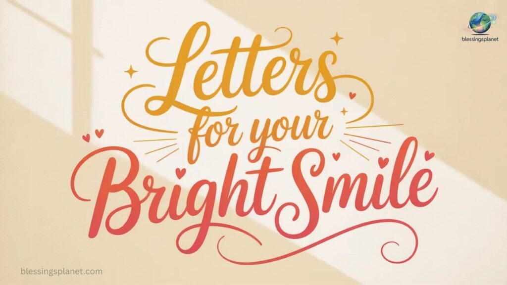 Letters for Your Bright Smile