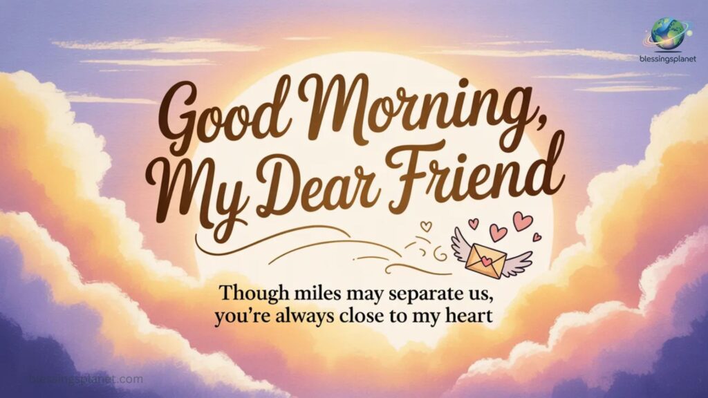 Long Good Morning Messages for Friends Far Away