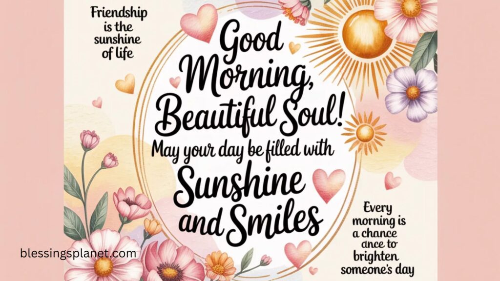 Touching Good Morning Messages for Friends 