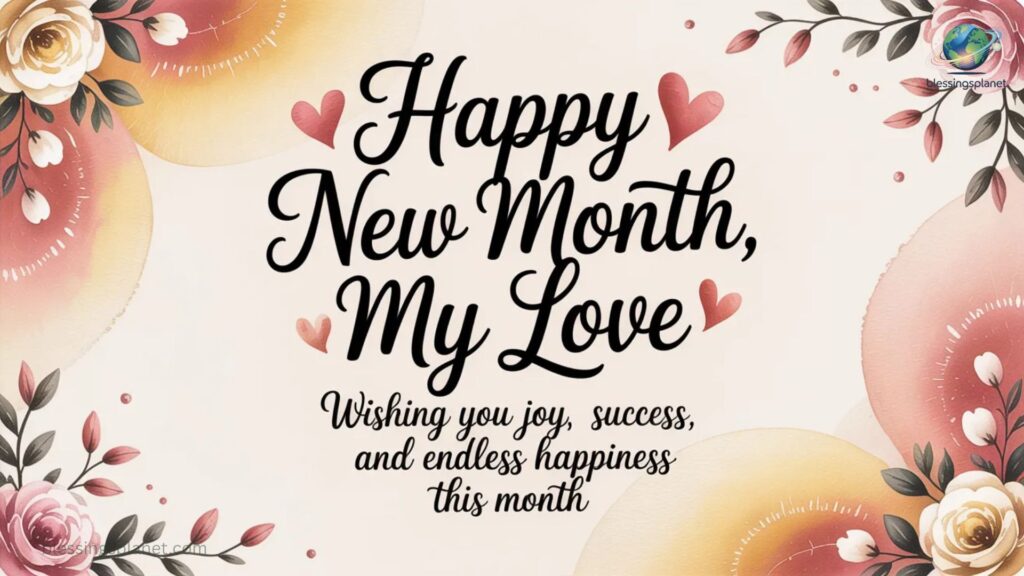 Lovely New Month Messages for Him