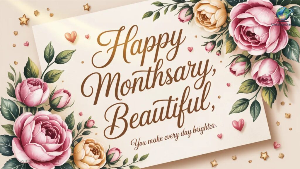 Monthsary Messages with Compliments