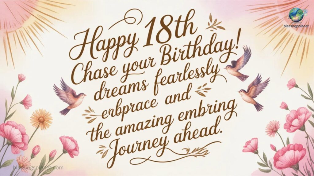 Motivational 18th Birthday Wishes