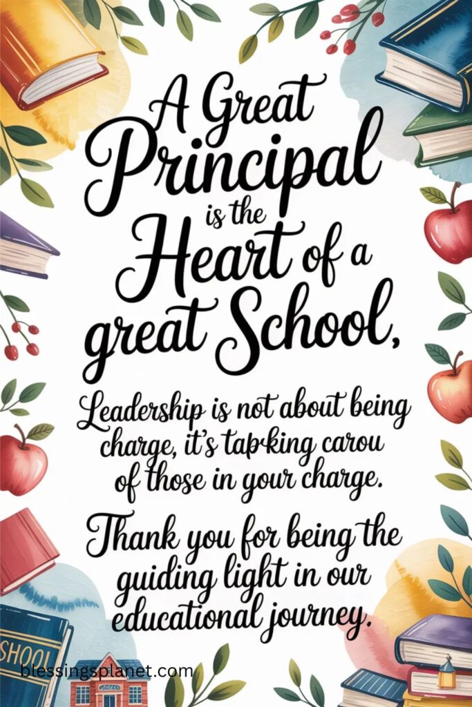 One Line Principal Appreciation Quotes