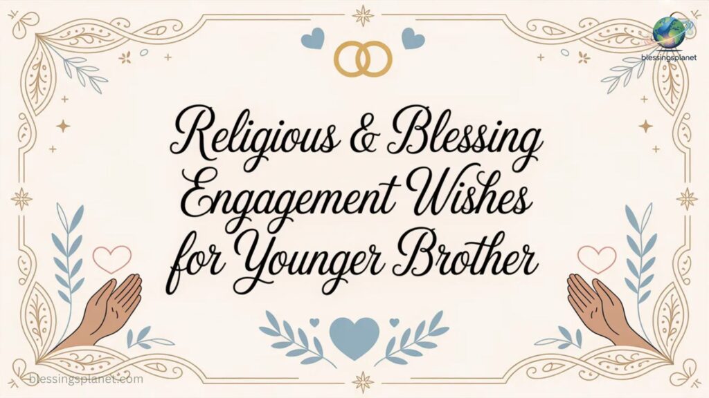 Religious & Blessing Engagement Wishes for Younger Brother