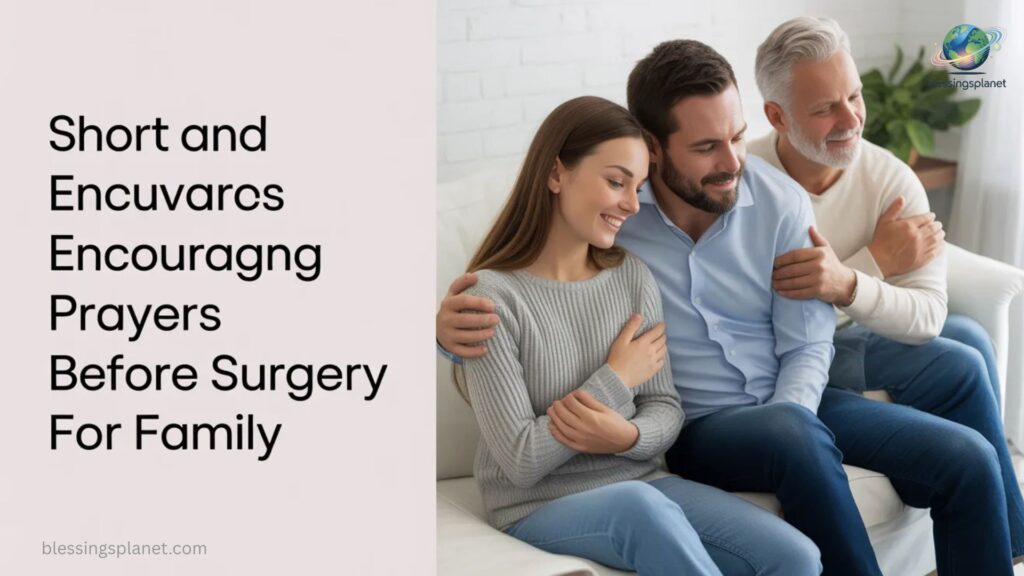 Short and Encouraging Prayers Before Surgery for Family 