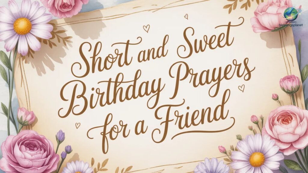 Short and Sweet Birthday Prayers for a Friend