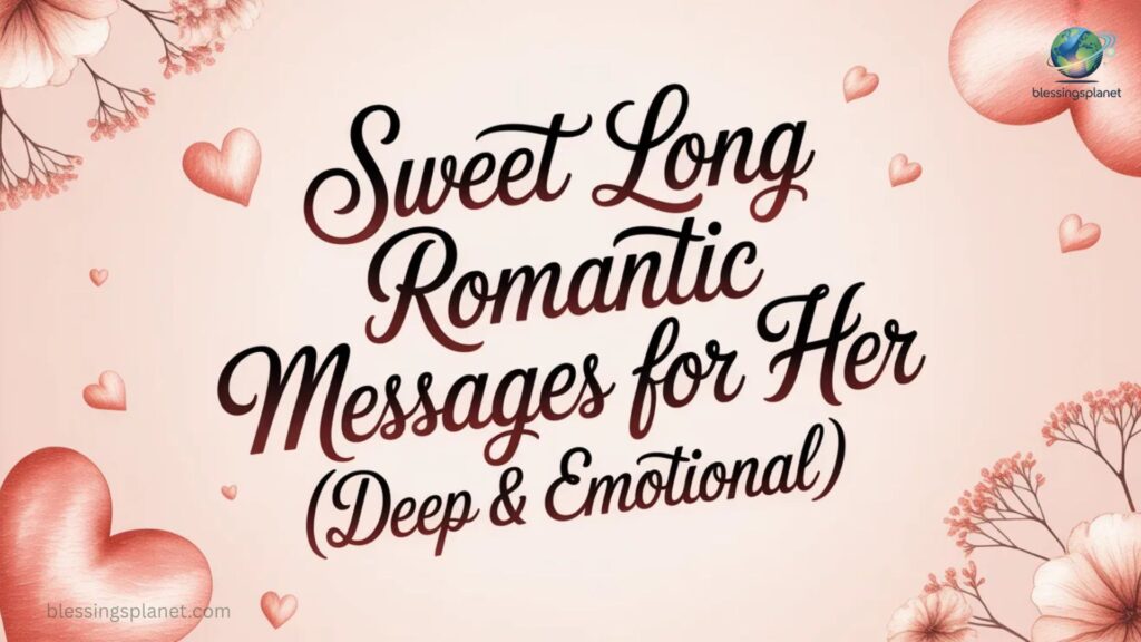 Sweet Long Romantic Messages for Her (Deep & Emotional)