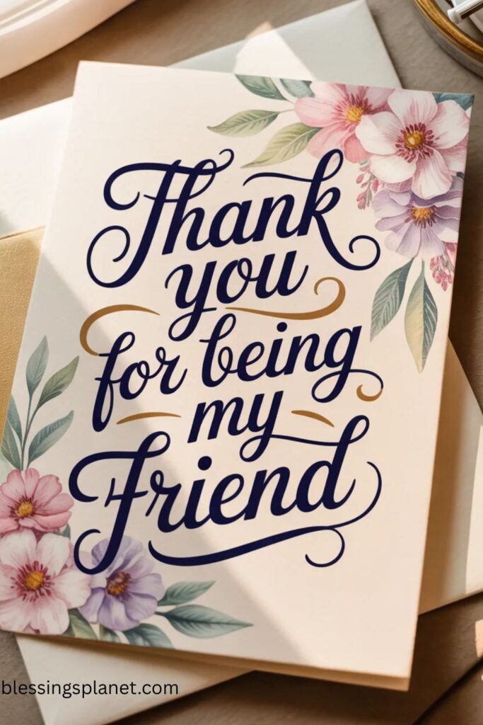 Thank You For Being My Friend Quotes And Messages