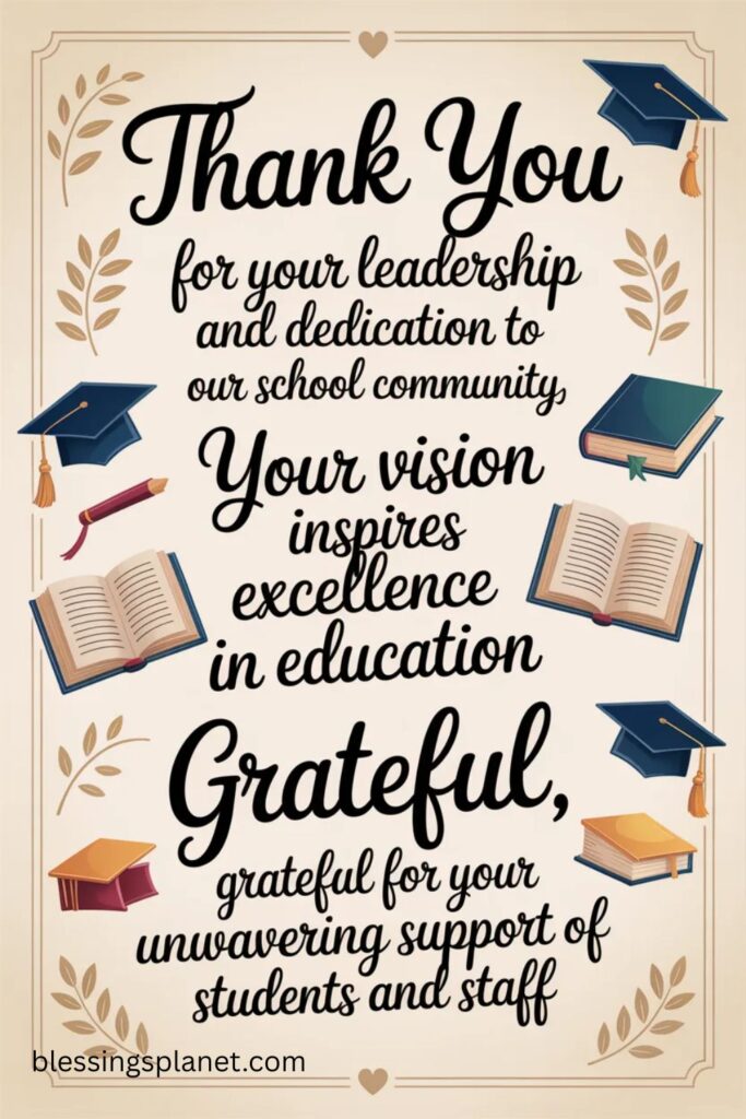 Thank You Quotes for Principal