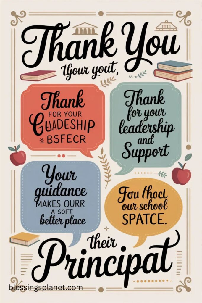 Thank You Quotes for Principal from Teachers