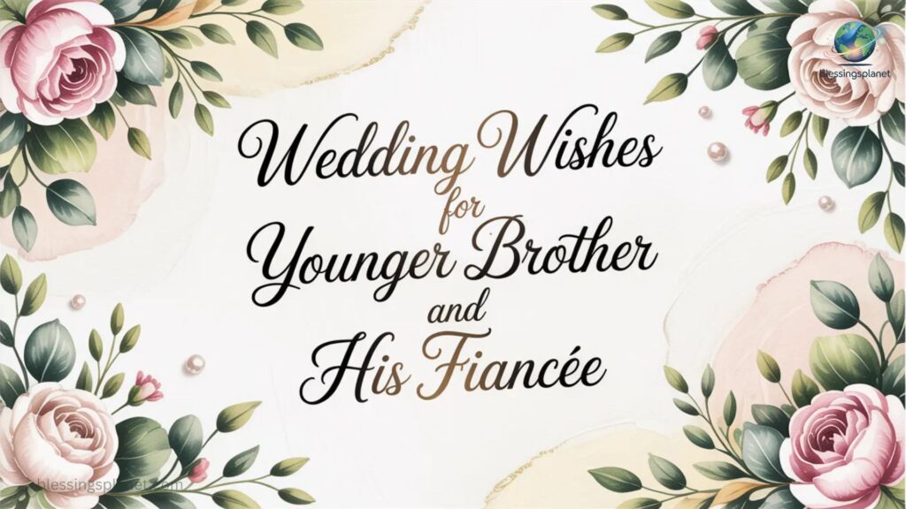 Wedding Wishes for Younger Brother and His Fiancée